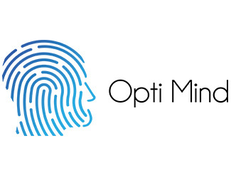 Projekt graficzny logo dla firmy online Opti Mind